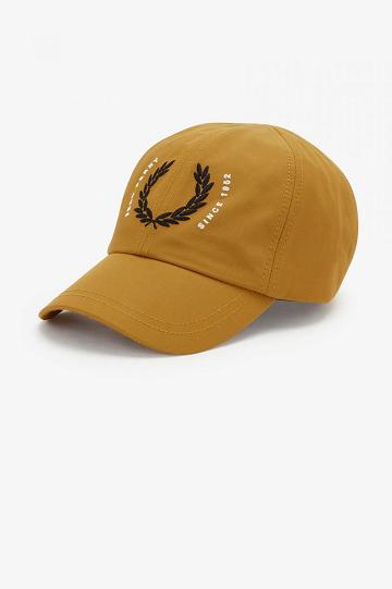 Czapki Fred Perry Laurel Wreath Ripstop Męskie Camel | PL 1078RVDW